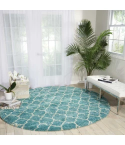 Nourison Home Amore AMOR2 Aqua 7 ft. 10 in. Round Area Rug