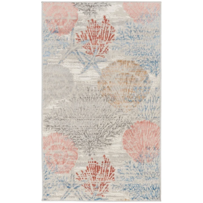 Nourison Seaside Multicolor SDS04 3 ft. X 5 ft. Rect. Rug