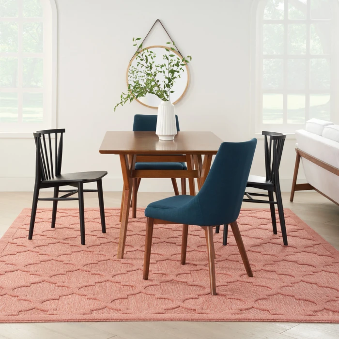 Nourison Easy Care Area Rug NES01 Coral/Orange