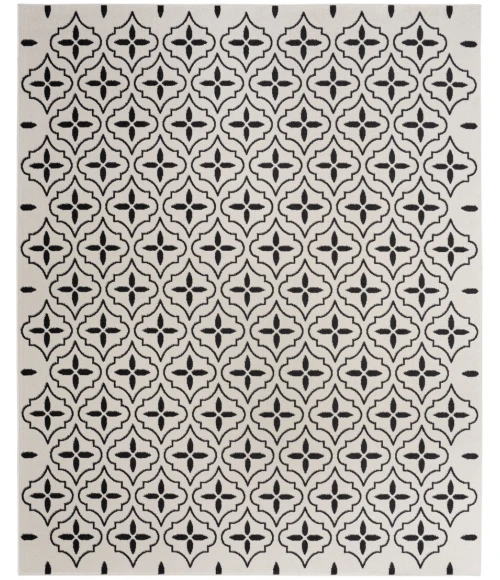 Nourison Home Nourison Essentials Ivory Black NRE04 6 ft. X 9 ft. Rectangle Rug