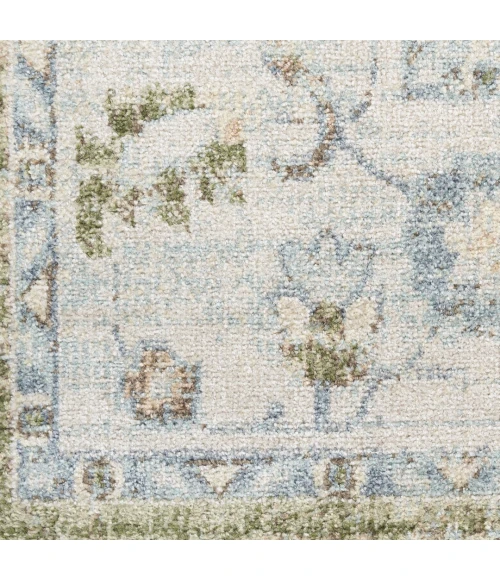 Nourison Astra Machine Washable Blue Green ASW12 10ft. x 14ft. Rect. Rug