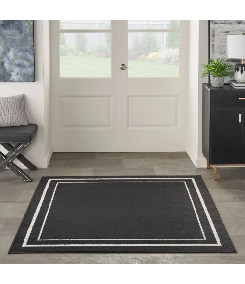 Nourison Nourison Essentials Area Rug NRE02 Black Ivory