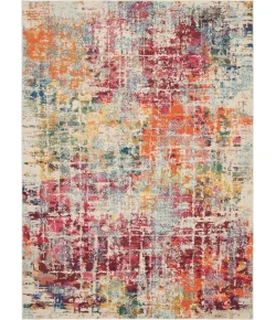 Nourison Home Celestial CES13 Pink Multicolor 5 ft. 3 in. X 7 ft. 3 in. Area Rug