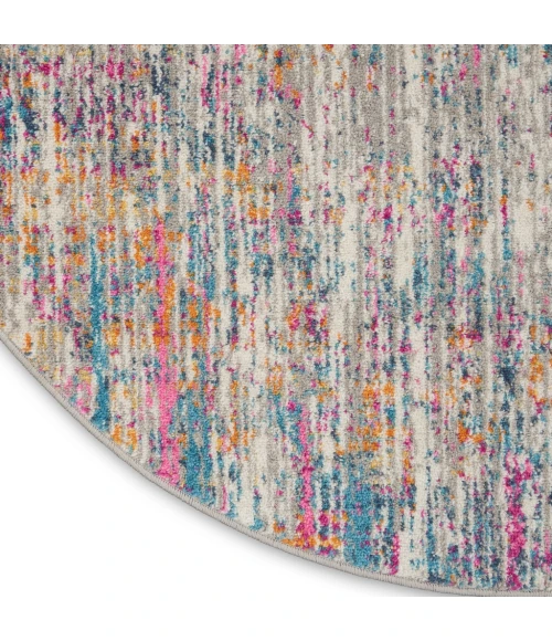 Nourison Passion Round Area Rug PSN09-Ivory/Multi