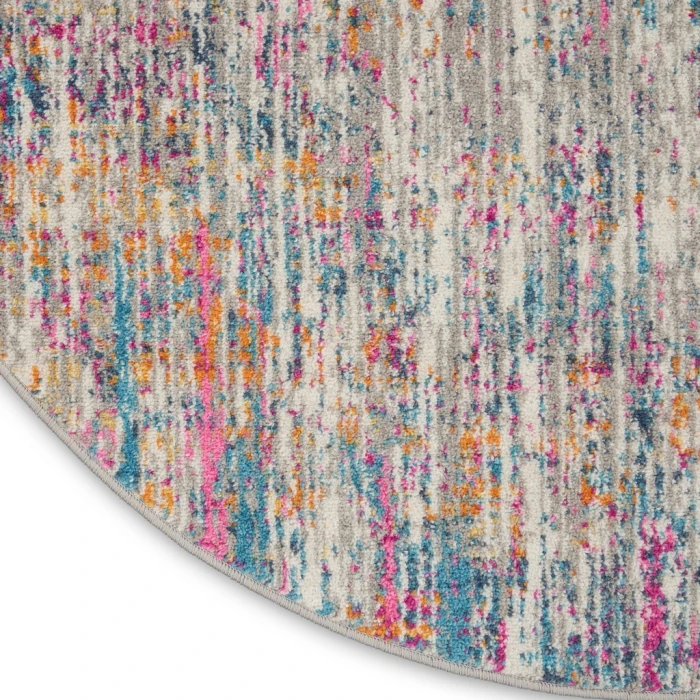 Nourison Passion Round Area Rug PSN09-Ivory/Multi
