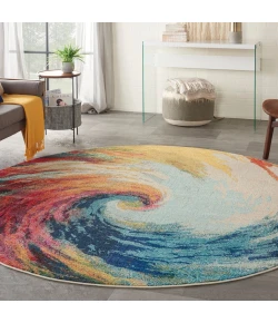 Nourison Home Celestial CES07 Wave 7 ft. 10 in. Round Area Rug