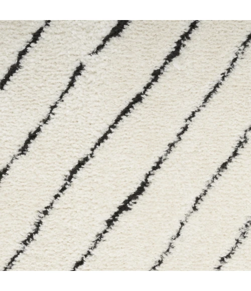 Nourison Modern Comfort Ivory Black MNC01 9 ft. X 12 ft. Rect. Rug
