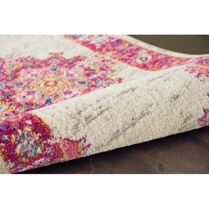 Nourison Passion Area Rug PSN03-Ivory/Fuchsia