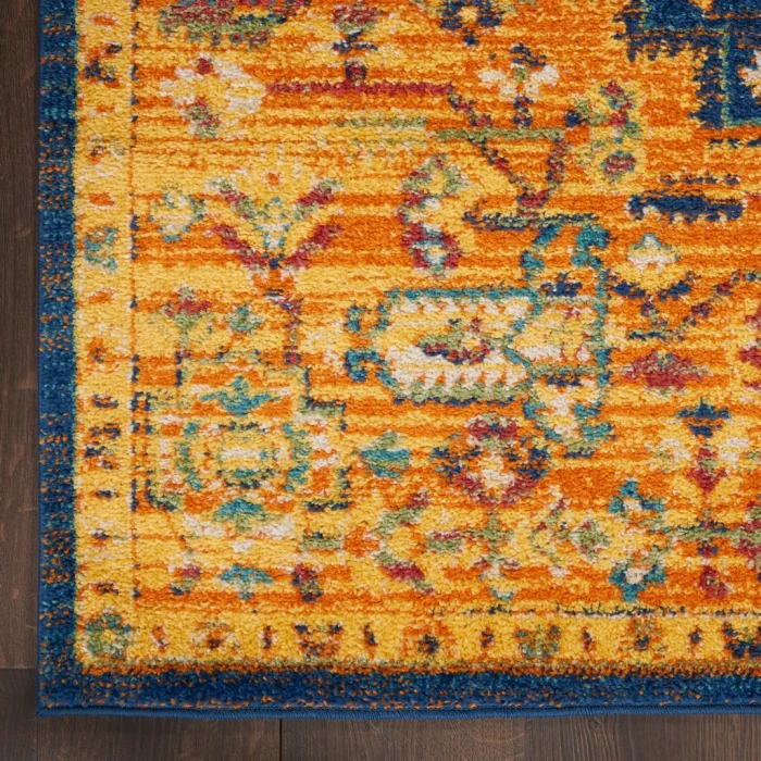 Nourison Allur Area Rug ALR04-Orange Multicolor