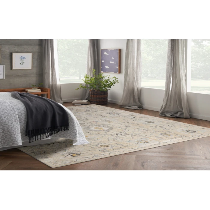 Nourison Oushak Home Cream OUS01 8 ft. X 9 ft. 10 in. Rectangle Rug