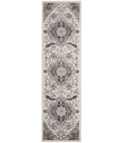 Nourison Home Elation ETN09 Ivory Grey 2 ft. 3 in. X 7 ft. 6 in. Area Rug