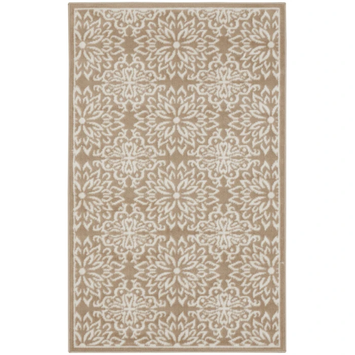 Nourison Jubilant Taupe JUB06 3 ft. X 5 ft. Rectangle Rug