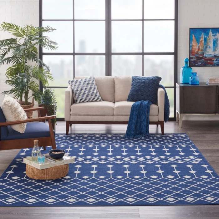 Nourison Grafix Area Rug GRF37-Navy