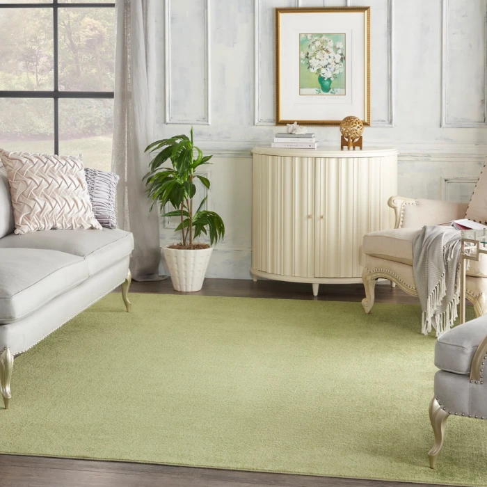 Nourison Nourison Essentials Green Area Rug NRE01 Green 10' x 14'