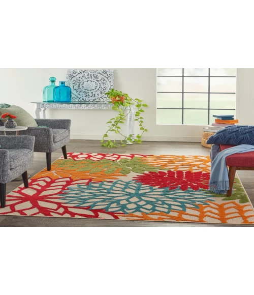 Nourison Aloha Green ALH05 3 ft. 6 in. X 5 ft. 6 in. Rectangle Rug