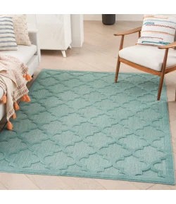 Nourison Home Easy Care NES01 Aqua Teal 6 ft. X 9 ft. Area Rug