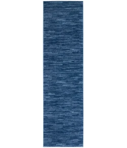 Nourison Home Nourison Essentials NRE01 Navy Blue 2 ft. 2 in. X 7 ft. 6 in. Area Rug