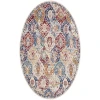 Nourison Home Grafix GRF31 Blue Multicolor 8 ft. Round Area Rug