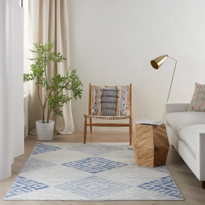 Nourison Whimsicle Area Rug WHS18-Grey Blue