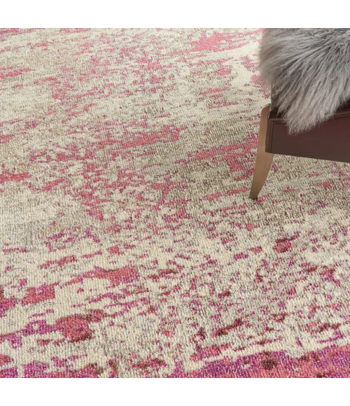 Nourison Celestial Area Rug CES02-Ivory/Pink