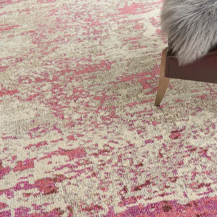Nourison Celestial Area Rug CES02-Ivory/Pink