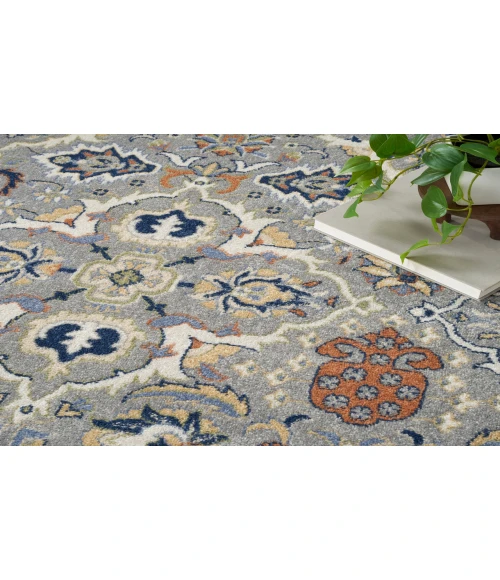 Nourison Allur Grey ALR03 4 ft. X 6 ft. Rectangle Rug