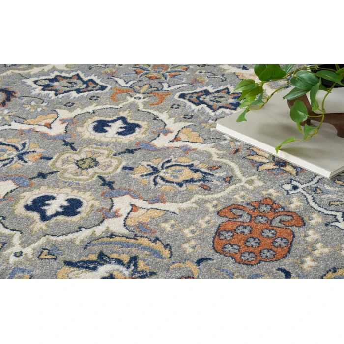 Nourison Allur Grey ALR03 4 ft. X 6 ft. Rectangle Rug
