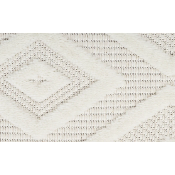 Nourison Versatile Ivory White NRV01 2 ft. 2 in. X 12 ft. Rectangle Rug