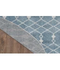 Nourison Astra Machine Washable Blue ASW10 4 ft. Round Rug