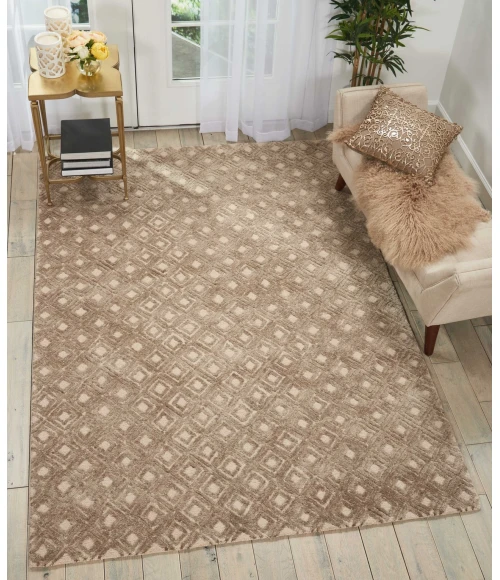 Nourison Home Deco Mod Taupe 46358 3ft.9in. x 5ft.9in. Rect. Rug