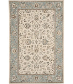 Nourison Home Living Treasures LI16 Ivory Aqua 3 ft. 6 in. X 5 ft. 6 in. Area Rug