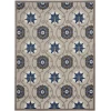 Nourison Home Aloha ALH19 Grey/Blue 7 ft. X 10 ft. Area Rug