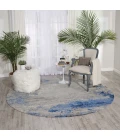 Nourison Twilight Round Area Rug TWI22 Blue/Grey 8' Round