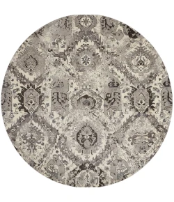 Nourison Home Twilight TWI03 Ivory/Grey 8 ft. Round Area Rug