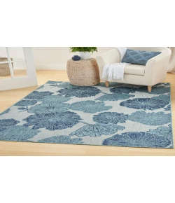 Nourison Home Garden Oasis GOA04 Blue 4 ft. X 6 ft. Area Rug
