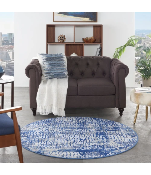 Nourison Whimsicle Area Rug WHS07-Ivory Navy