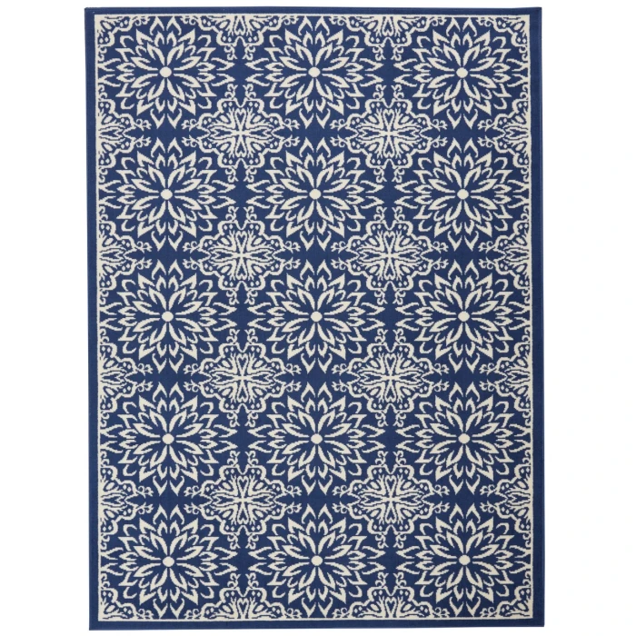 Nourison Jubilant Area Rug JUB06-Navy/Ivory
