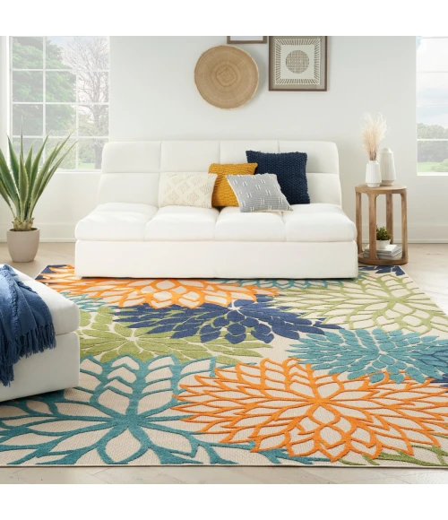 Nourison Aloha Area Rug ALH05 Multicolor 9' x 12'