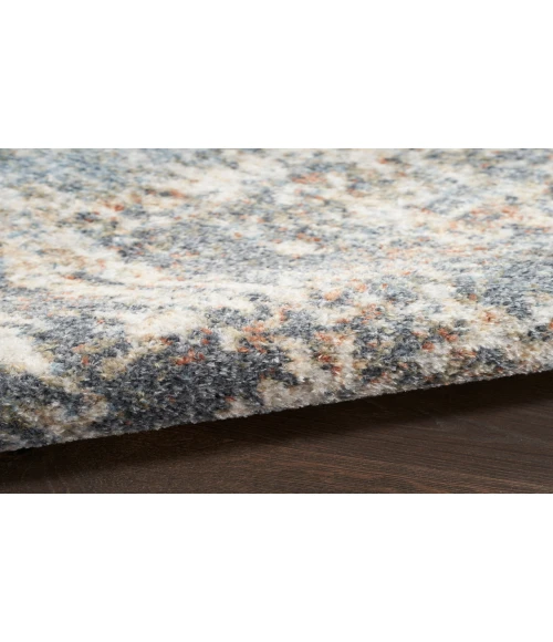 Nourison Astra Machine Washable Multicolor ASW07 5 ft. 3 in. Round Rug
