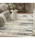 Nourison Serenity Home Blue Multicolor SRH12 9 ft. X 12 ft. Rect. Rug