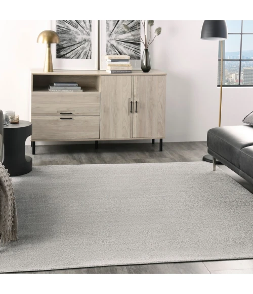 Nourison Essentials Area Rug NRE01-Silver Grey