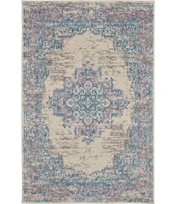 Nourison Home Grafix GRF14 Ivory Pink 3 ft. X 5 ft. Area Rug
