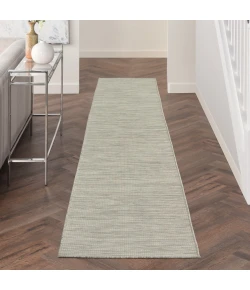 Nourison Home Positano POS01 Light Grey 2 ft. 2 in. X 10 ft. Area Rug