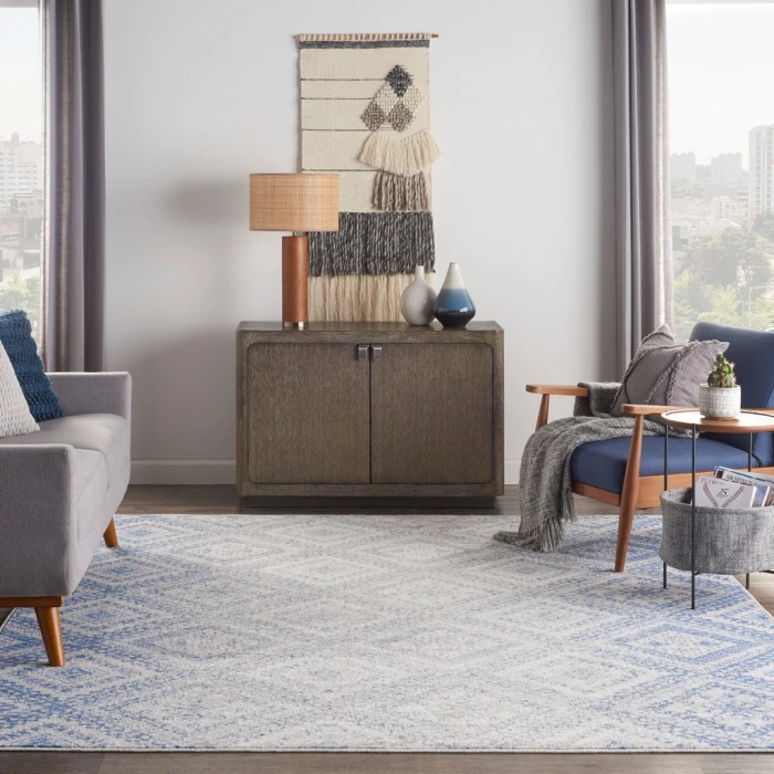 Nourison Whimsicle Area Rug WHS17-Ivory Blue