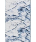 Inspire Me! Home Décor Daydream Ivory Blue DDR01 2 ft. 2 in. X 7 ft. 6 in. Rectangle Rug