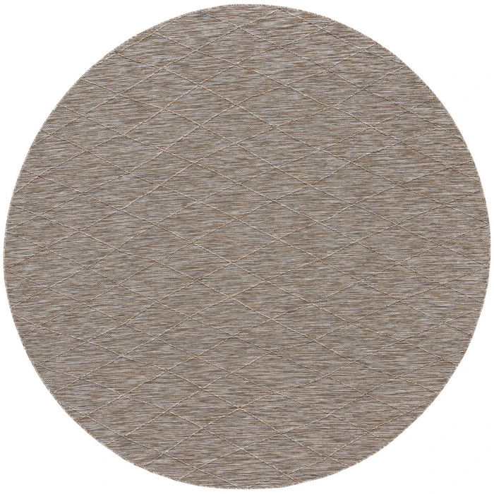 Nourison Washable Solutions Grey/Mocha WSL01 8 ft. X Round Rug