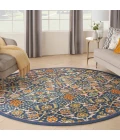 Nourison Allur Area Rug ALR03 Navy Multicolor