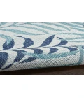 Nourison Garden Oasis Blue GOA01 6 ft. X 9 ft. Rectangle Rug