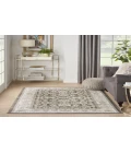 Nourison Serenity Home Ivory Grey Blue SRH02 3 ft. 11 in. X 5 ft. 11 in. Rectangle Rug