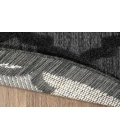Nourison Easy Care Charcoal Black NES01 4 ft. Round Rug